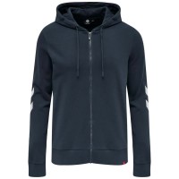 блуза,мъжки,пуловери,дамски,пуловери,hummel,legacy,full,zip,sweatshirt,blue,(blue,nights)