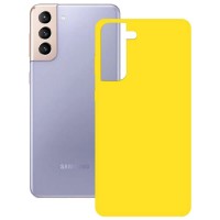 други,аксесоари,ksix,samsung,galaxy,s21,plus,silicone,phone,case,yellow