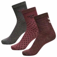 чорапи,детски,чорапи,hummel,beta,long,socks,3,pairs,roan,rouge,(red)