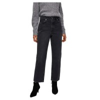 дънки,дамски,панталони,selected,kate,high,wiast,straight,jeans,grey,(grey,denim)
