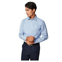 карирана,риза,дамски,ризи,мъжки,ризи,selected,slim,new,mark,long,sleeve,shirt,blue,(skyway,checks)