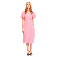 рокля,дамски,поли,и,рокли,vila,loe,wrap,short,sleeve,midi,dress,wild,rose,14059666,wildrose,(pink)