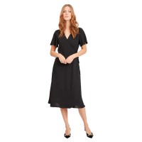 рокля,дамски,поли,и,рокли,vila,loe,wrap,short,sleeve,midi,dress,black,14059666,black,(black)