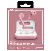 слушалки,слушалки,trust,primo,bluetooth,wireless,earphones,pink