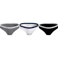 дамско,бельо,дамски,бикини,и,танкини,tommy,hilfiger,cotton,panties,3,units,medium,grey,htr,white,black,(white,black,grey)