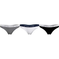 дамско,бельо,дамски,бикини,и,танкини,tommy,hilfiger,cotton,thong,3,units,medium,grey,htr,white,black,(white,black,grey)