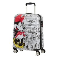 куфари,american,tourister,wavebreaker,disney,spinner,55,20,36l,trolley,bag,minnie,comics,white,(multicolor)