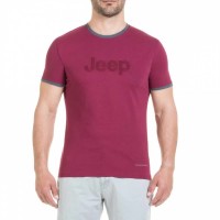 тениска,мъжки,тениски,jeep,o100795r077,short,sleeve,t,shirt,red,(bordeaux)