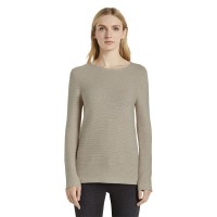 блуза,дамски,пуловери,дамски,плетени,дрехи,tom,tailor,ottoman,sweater,grey,(dusty,alabaster,melange)
