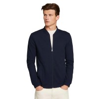 блуза,мъжки,пуловери,tom,tailor,bomber,full,zip,sweatshirt,blue