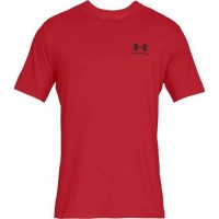 тениска,мъжки,тениски,under,armour,sportstyle,left,chest,t,shirt,red