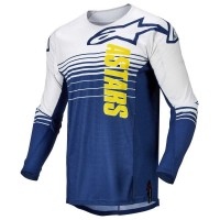 блуза,с,дълъг,ръкав,мъжки,тениски,alpinestars,techstar,phantom,long,sleeve,jersey,blue,(dark,blue,white)
