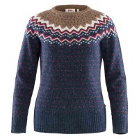 блуза,дамски,пуловери,дамски,плетени,дрехи,fjällräven,Övik,knit,sweater,blue,(navy)