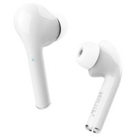 слушалки,слушалки,trust,nika,touch,bluetooth,wireless,earphones,white