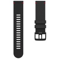 други,аксесоари,polar,22,mm,leather,strap,black,red,(black)