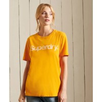 тениска,дамски,тениски,superdry,core,logo,short,sleeve,t,shirt,track,gold,(yellow)