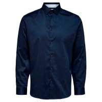 риза,с,дълъг,ръкав,мъжки,ризи,selected,flex,park,slim,long,sleeve,shirt,dark,sapphire,(blue)