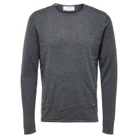 блуза,мъжки,пуловери,selected,rome,knit,sweater,grey,(anthracite)