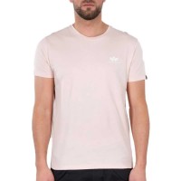 тениска,мъжки,тениски,alpha,industries,backprint,short,sleeve,t,shirt,pale,peach,(orange)