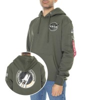 суичър,мъжки,пуловери,alpha,industries,space,shuttle,hoodie,green,(dark,olive)