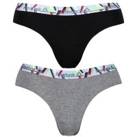 дамско,бельо,дамски,бикини,и,танкини,reebok,panties,2,units,grey,black,(black,grey)