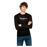тениска,мъжки,тениски,pepe,jeans,eggo,long,sleeve,t,shirt,black