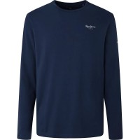 тениска,мъжки,тениски,pepe,jeans,original,basic,2,long,sleeve,t,shirt,navy,(blue)
