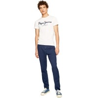 тениска,мъжки,тениски,pepe,jeans,original,stretch,t,shirt,white
