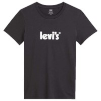 тениска,дамски,тениски,levi´s,®,the,perfect,17369,short,sleeve,t,shirt,seasonal,poster,logo,t2,caviar,(black)