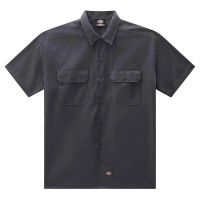 риза,с,къс,ръкав,мъжки,ризи,dickies,work,short,sleeve,shirt,charcoal,grey,(black)