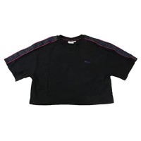 тениска,дамски,тениски,fila,mari,cropped,short,sleeve,t,shirt,black,(black)