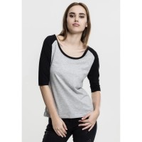 тениска,дамски,тениски,urban,classics,s,raglan,2.0,3,4,sleeve,t,shirt,gray,black,(grey)