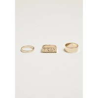 бижутерия,mister,tee,kit,3,rings,gold,(yellow)