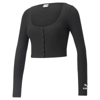 тениска,дамски,топове,puma,classics,ribbed,long,sleeve,t,shirt,black,(puma,black)