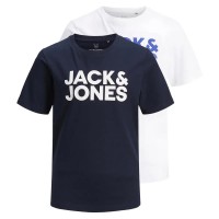 тениска,детски,тениски,jack,&,jones,corp,logo,short,sleeve,t,shirt,2,units,navy,blazer,pack,navy,blazer,large,print,white,large,print,(multicolor)