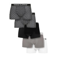 боксерки,мъжко,бельо,urban,classics,set,of,5,s,organic,boxers,black,white,gray,(black)