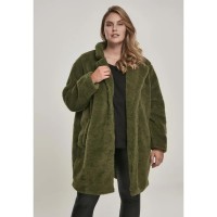 яке,дамски,якета,и,палта,urban,classics,oversized,sherpa,big,jacket,olive,(green)