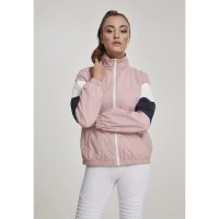 яке,дамски,якета,и,палта,urban,classics,3,tone,crinkle,jacket,pink,dark,navy,blue,white,(pink)