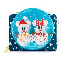 портфейли,и,портмонета,loungefly,mickey,minnie,snowman,wallet,blue,white,(blue)