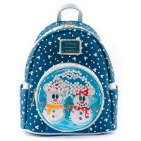 раница,раници,disney,loungefly,mickey,minnie,snowman,backpack,26,cm,blue