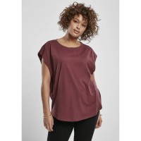 тениска,дамски,тениски,urban,classics,basic,shaped,big,short,sleeve,t,shirt,bordeaux,(red)