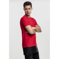тениска,мъжки,тениски,urban,classics,long,zipped,t,shirt,red,black,(red)