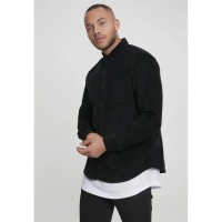 риза,с,дълъг,ръкав,мъжки,ризи,urban,classics,corduroy,long,sleeve,shirt,black