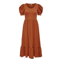 рокля,дамски,поли,и,рокли,only,onlmay,life,puffs,dress,brown,(arabian,spice)
