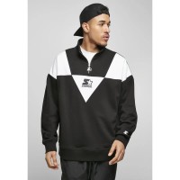 блуза,мъжки,пуловери,starter,black,label,starter,triangle,troyer,half,zip,sweatshirt,black,(black,white)