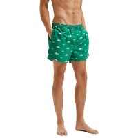 бански,гащета,мъжки,бански,костюми,selected,classic,swimming,shorts,amazon,aop,fish,(green)