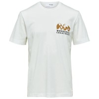 тениска,мъжки,тениски,selected,relaxed,joey,short,sleeve,t,shirt,snow,white,print,tiger,(white)
