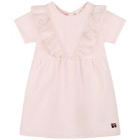 рокля,дамски,поли,и,рокли,carrement,beau,y02062,short,sleeve,dress,pink,(orange)