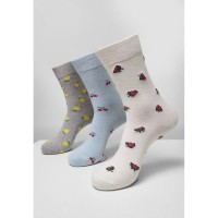 чорапи,мъжки,чорапи,дамски,чорапи,urban,classics,recycled,yarn,fruit,socks,3,pairs,grey,(grey,white)