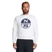 блуза,мъжки,пуловери,north,sails,691001,graphic,sweatshirt,white